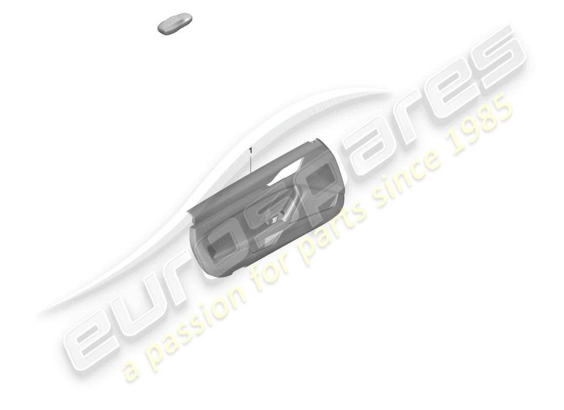 porsche 2019 (992-1) door panel exclusive for vehicles with leather fittings trim part diagram