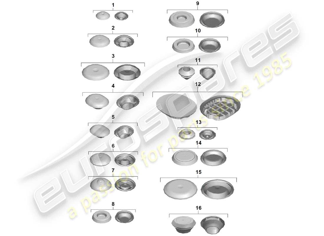 porsche 2020 (718 boxster spyder) plug parts diagram