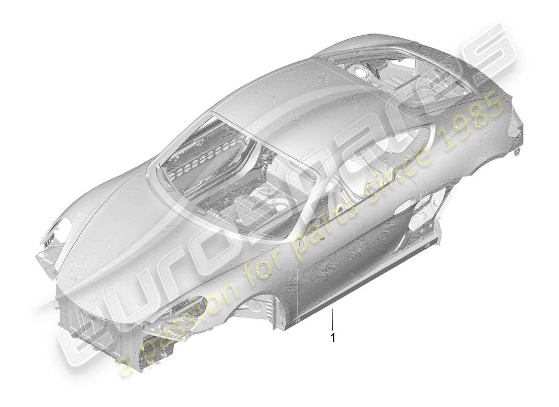 porsche cayman 981 (2014) car body part diagram