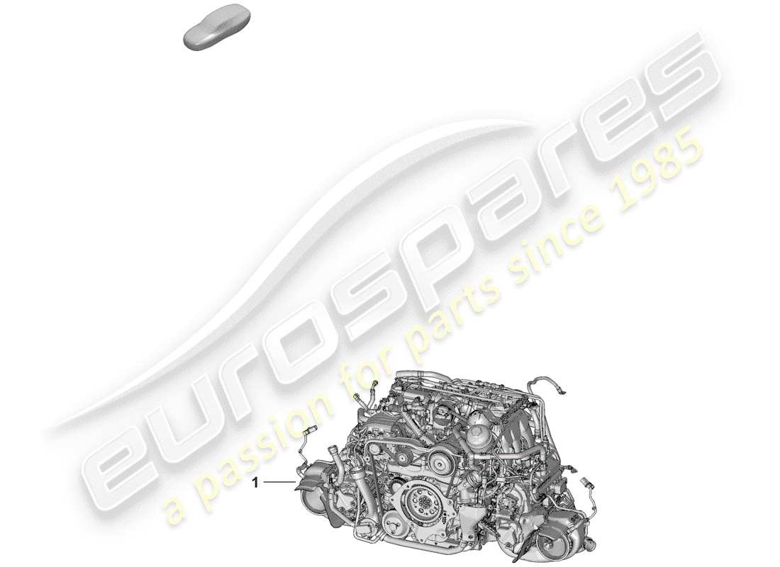 porsche 2019 (992-1) replacement engine part diagram