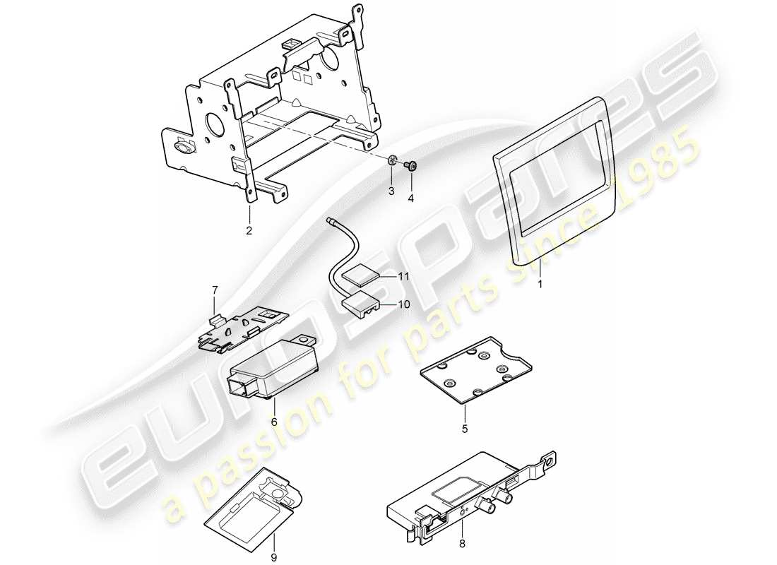 porsche 2013 (panamera 970) preparation part diagram