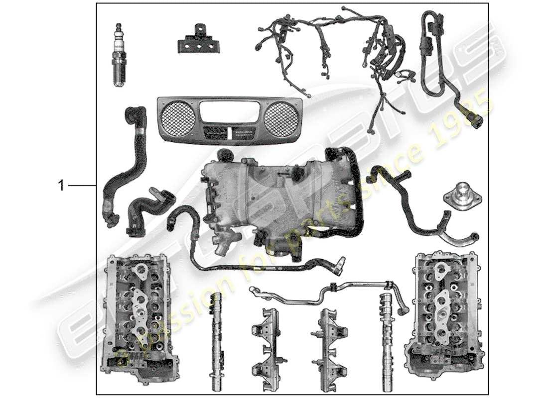 porsche 2014 (tequipment 98x/99x) engine part diagram