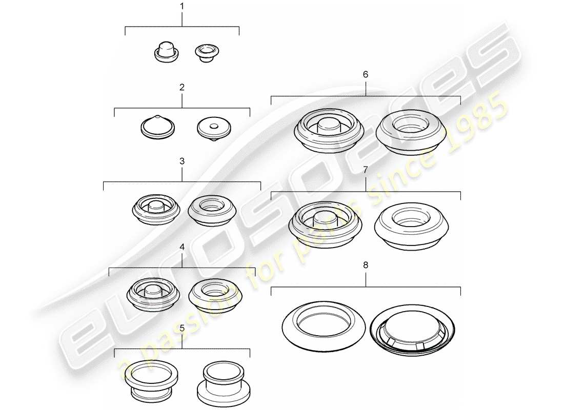 porsche 2012 (997-2 turbo / gt2 rs) plug part diagram