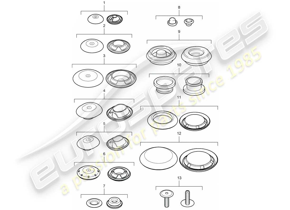 porsche 2013 (panamera 970) plug part diagram