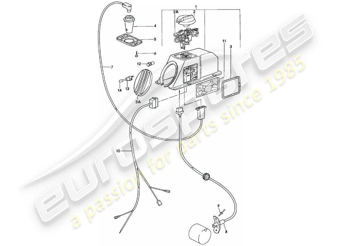 porsche 1978 (911) heater - automatic part diagram