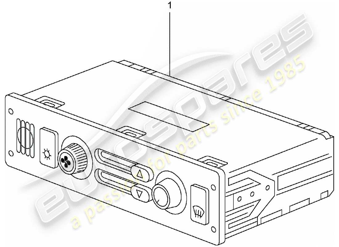 porsche 2008 (refurbished and exchange catalogue) control switch part diagram