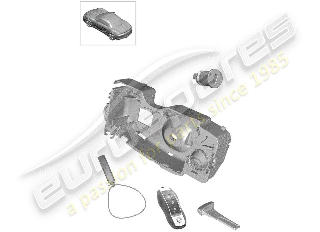 porsche 2014 (981 boxster) repair kit part diagram