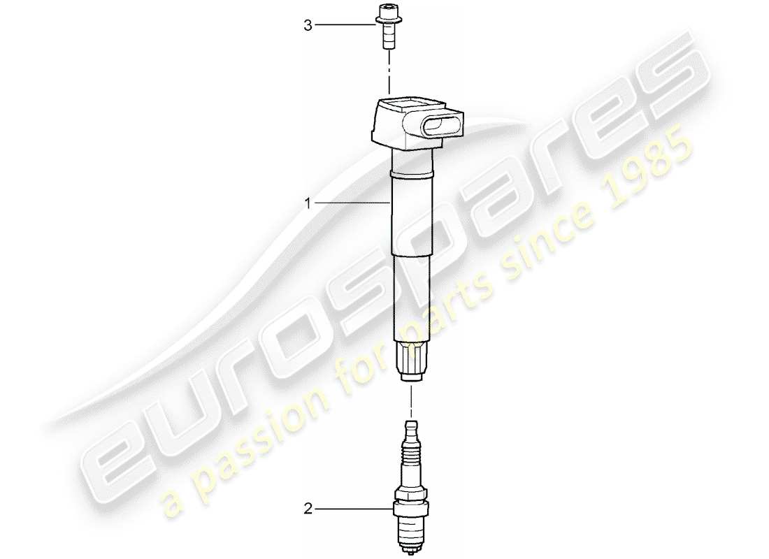 porsche 2004 (carrera gt) ignition system part diagram