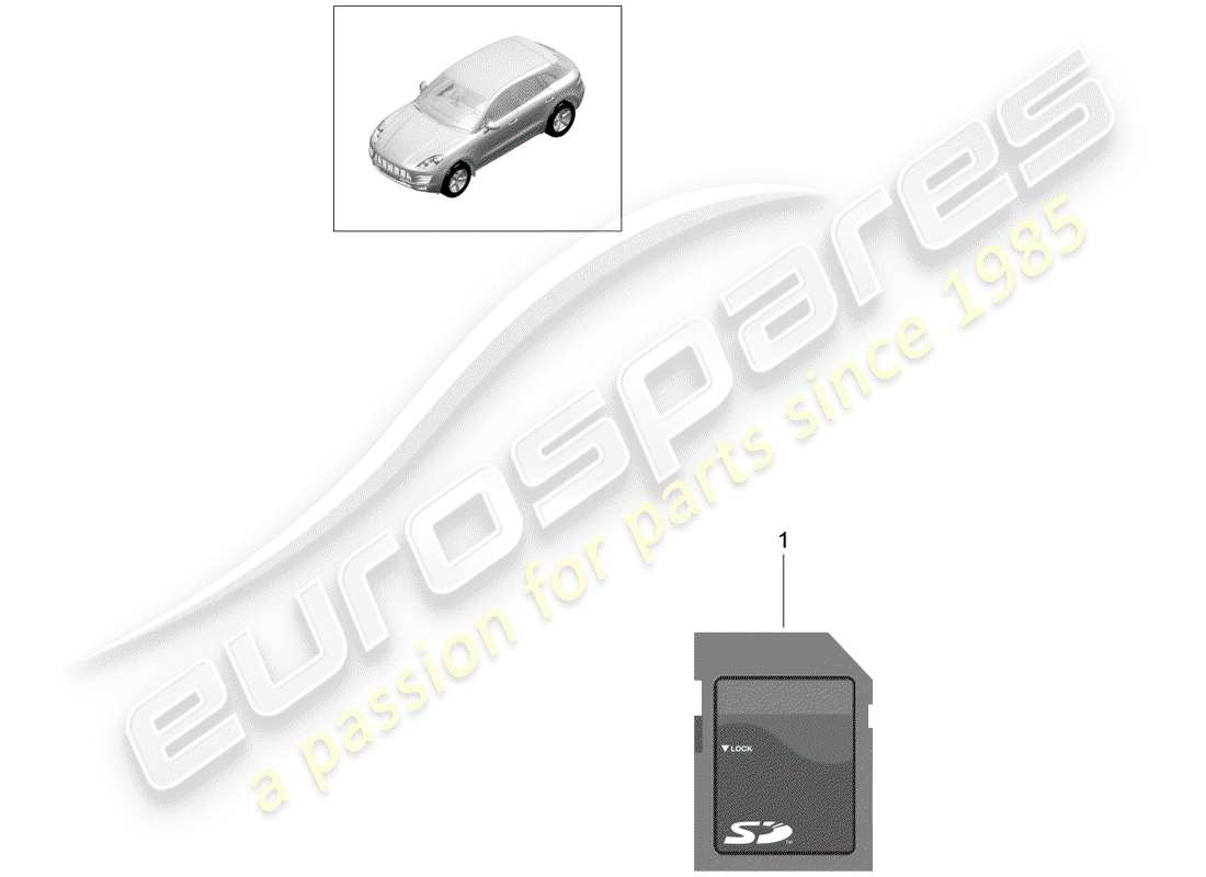 porsche 2019 (panamera 971-1) sd card part diagram