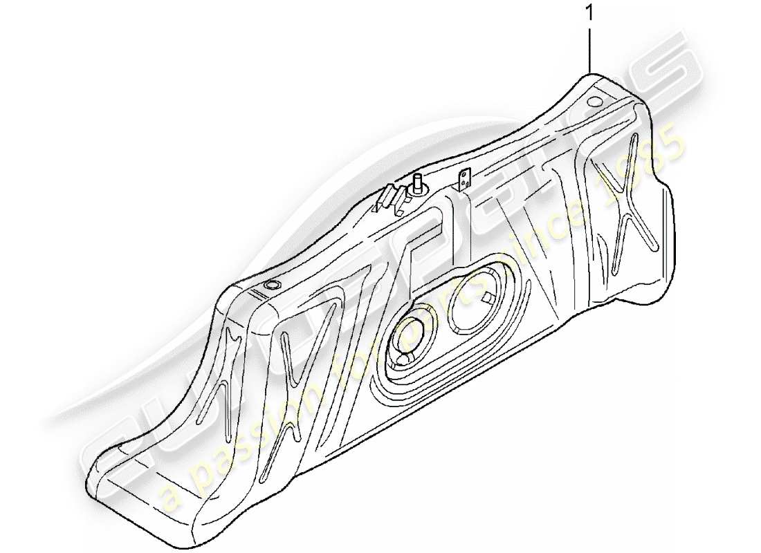 porsche replacement catalogue (1984) fuel tank part diagram