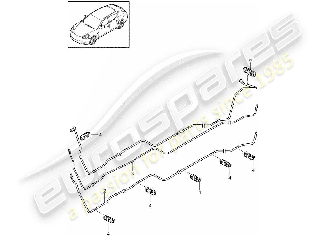 porsche 2014 (panamera 970) fuel system part diagram