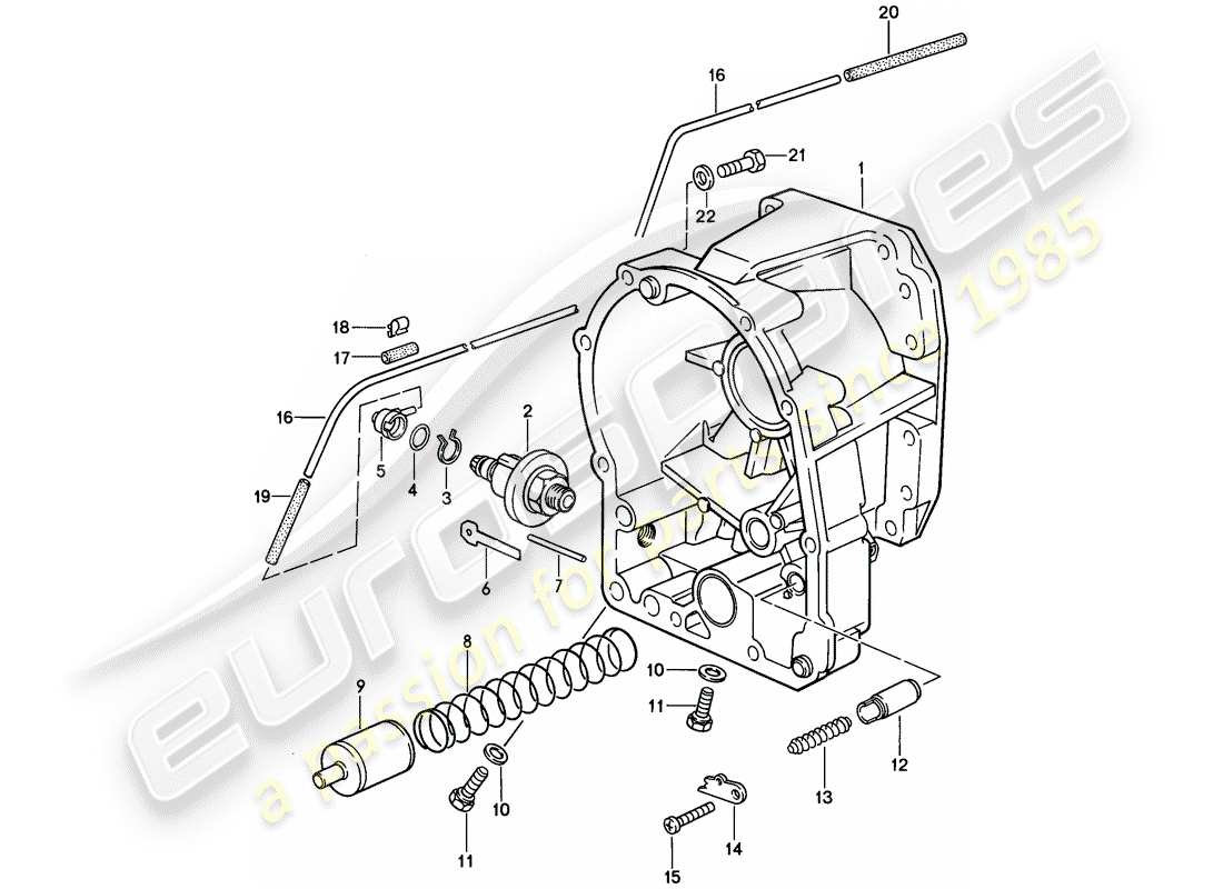 porsche 1978 (928) transmission case - 3 - automatic transmission part diagram