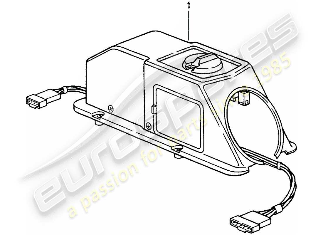 porsche 2008 (refurbished and exchange catalogue) control mechanism part diagram