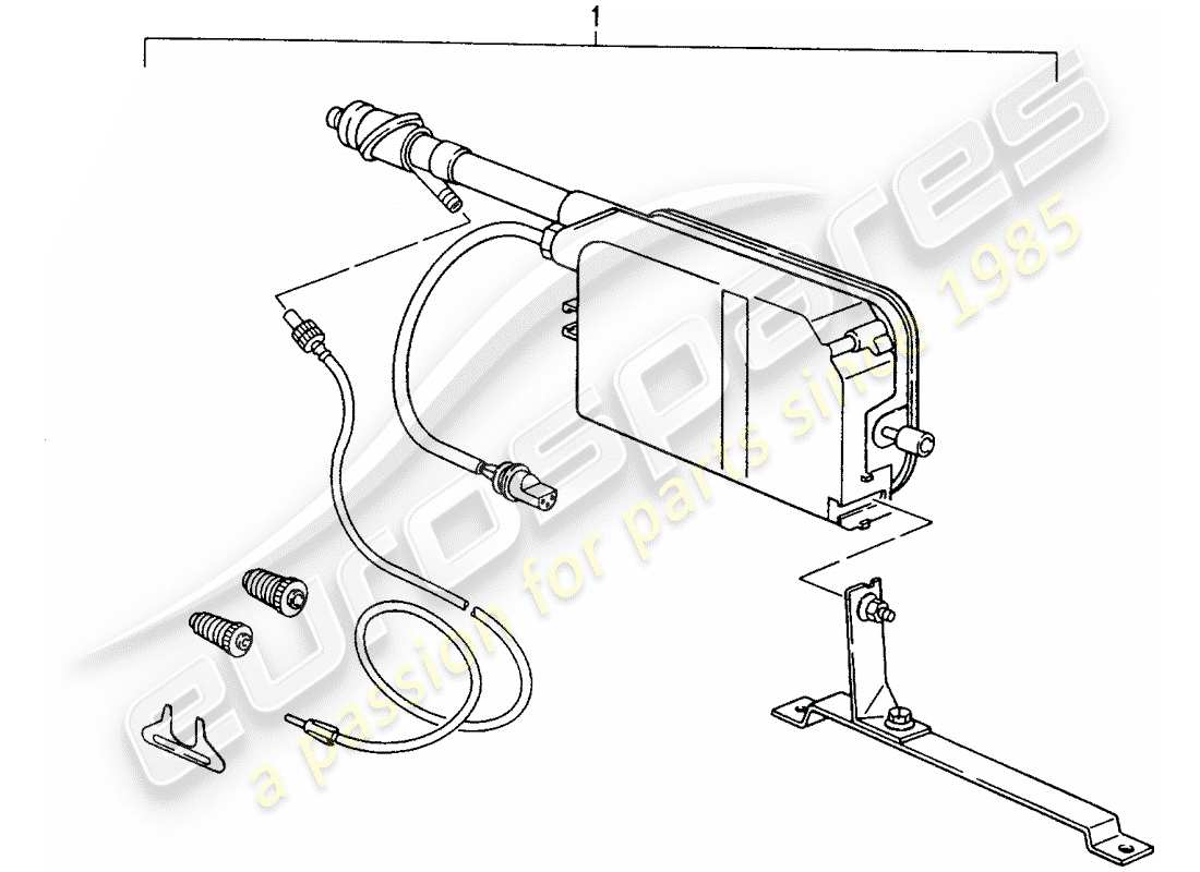 porsche 2008 (refurbished and exchange catalogue) automatic antenna part diagram