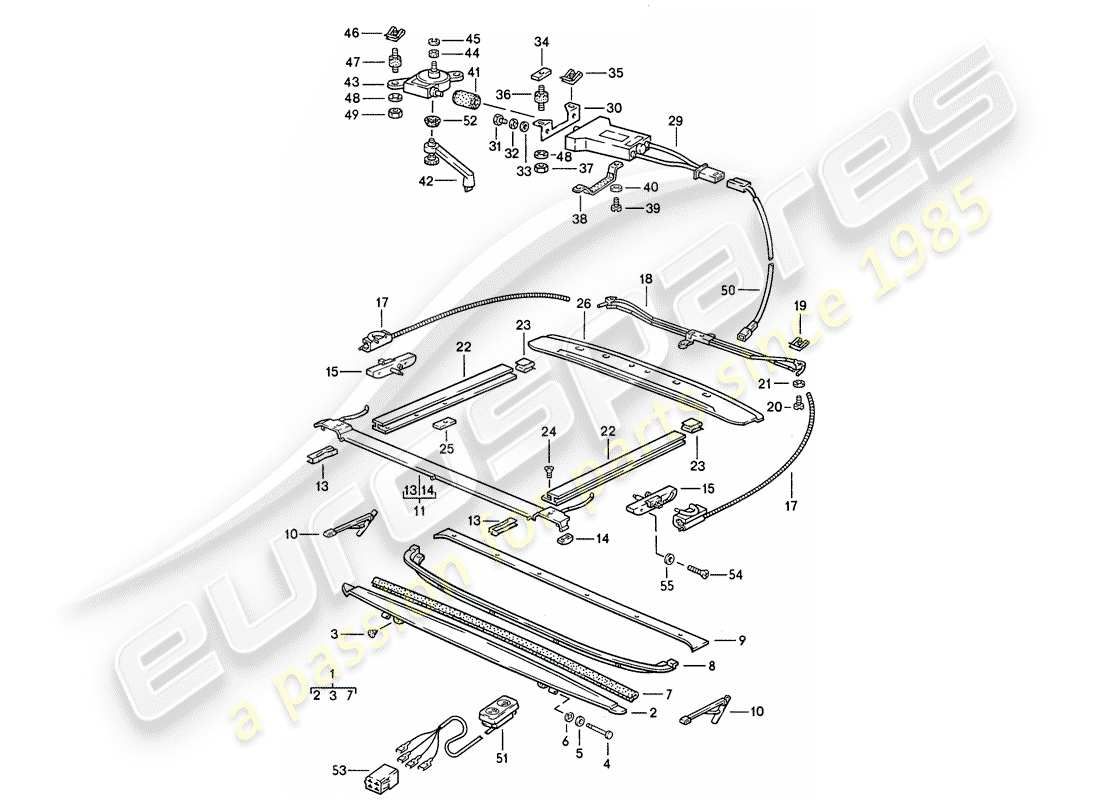 a part diagram from the porsche 928 parts catalogue