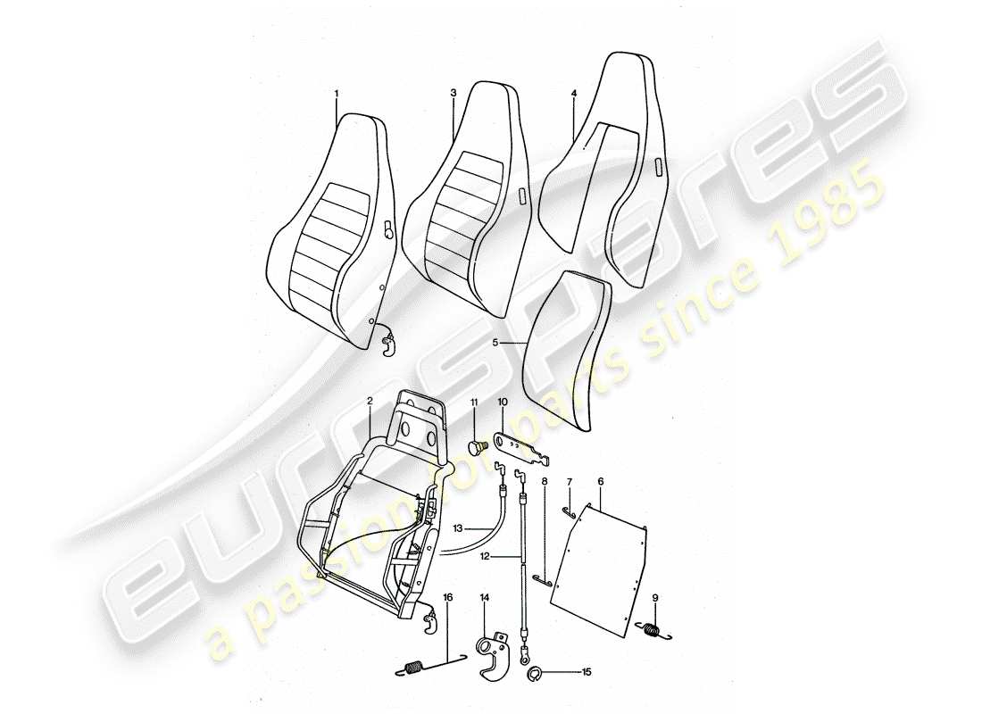 a part diagram from the porsche 1977 (911 turbo) parts catalogue
