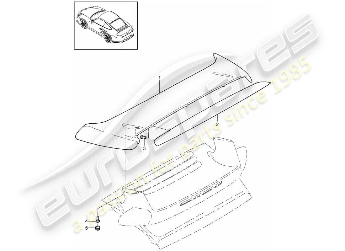 a part diagram from the porsche 997 parts catalogue