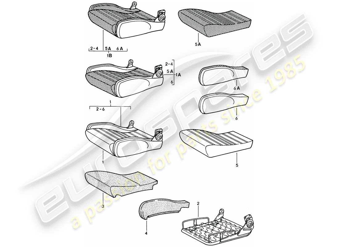 VIEW PARTS DIAGRAMS FROM THE PORSCHE 928 PARTS CATALOGUE a part diagram from the porsche 928 parts catalogue