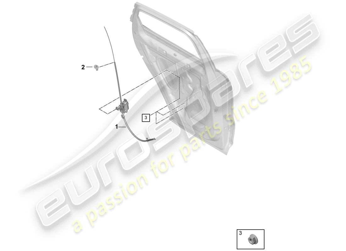 porsche 2018 (cayenne e3 9ya/9yb) blind part diagram