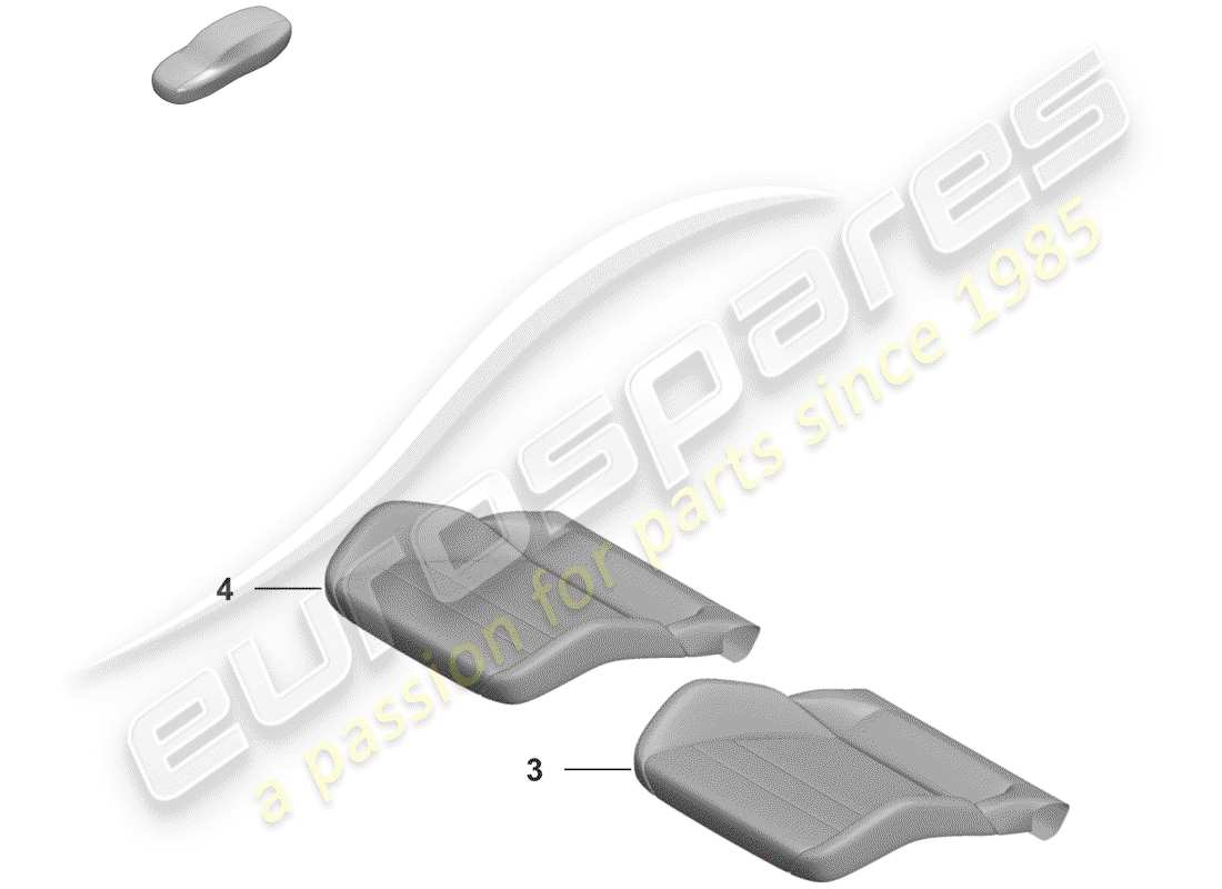 porsche 2019 (992-1) foam part part diagram
