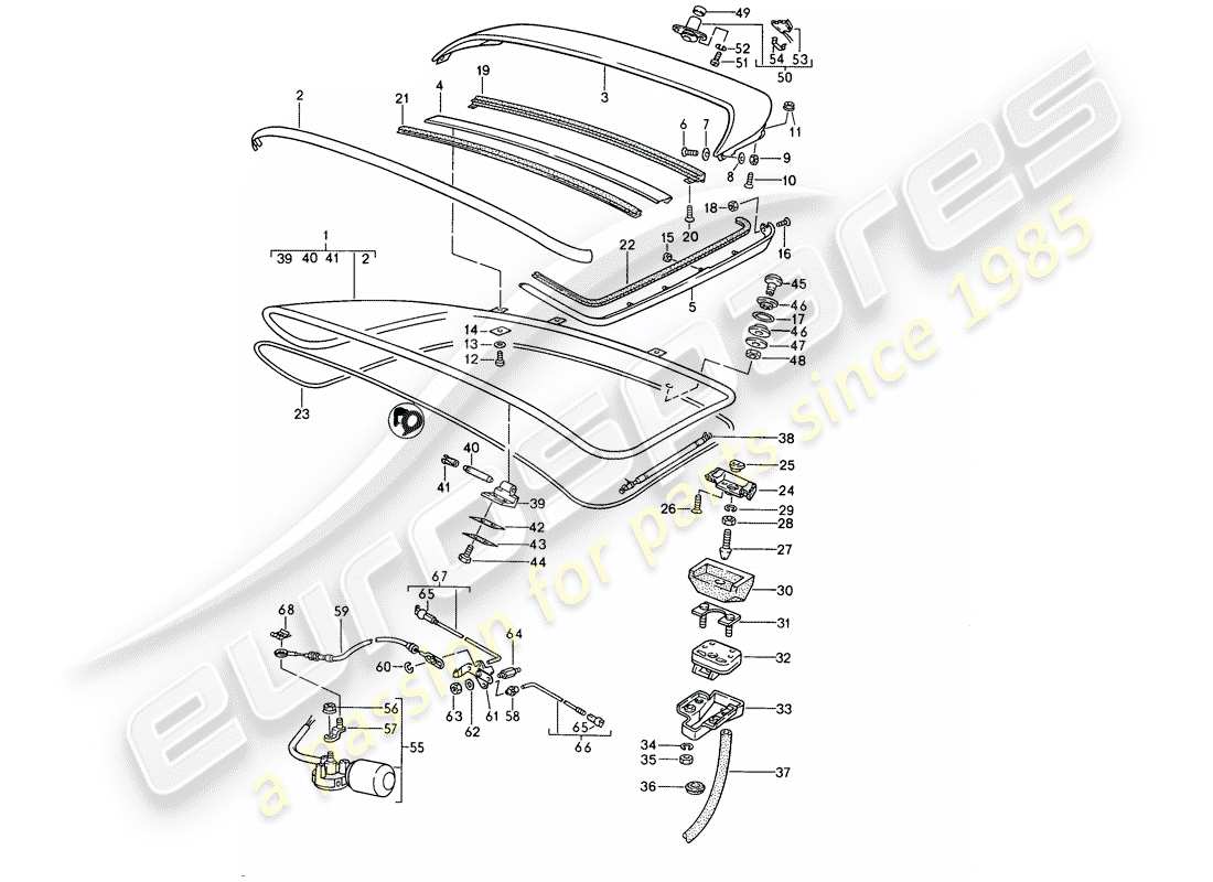 a part diagram from the porsche 1989 (944) parts catalogue