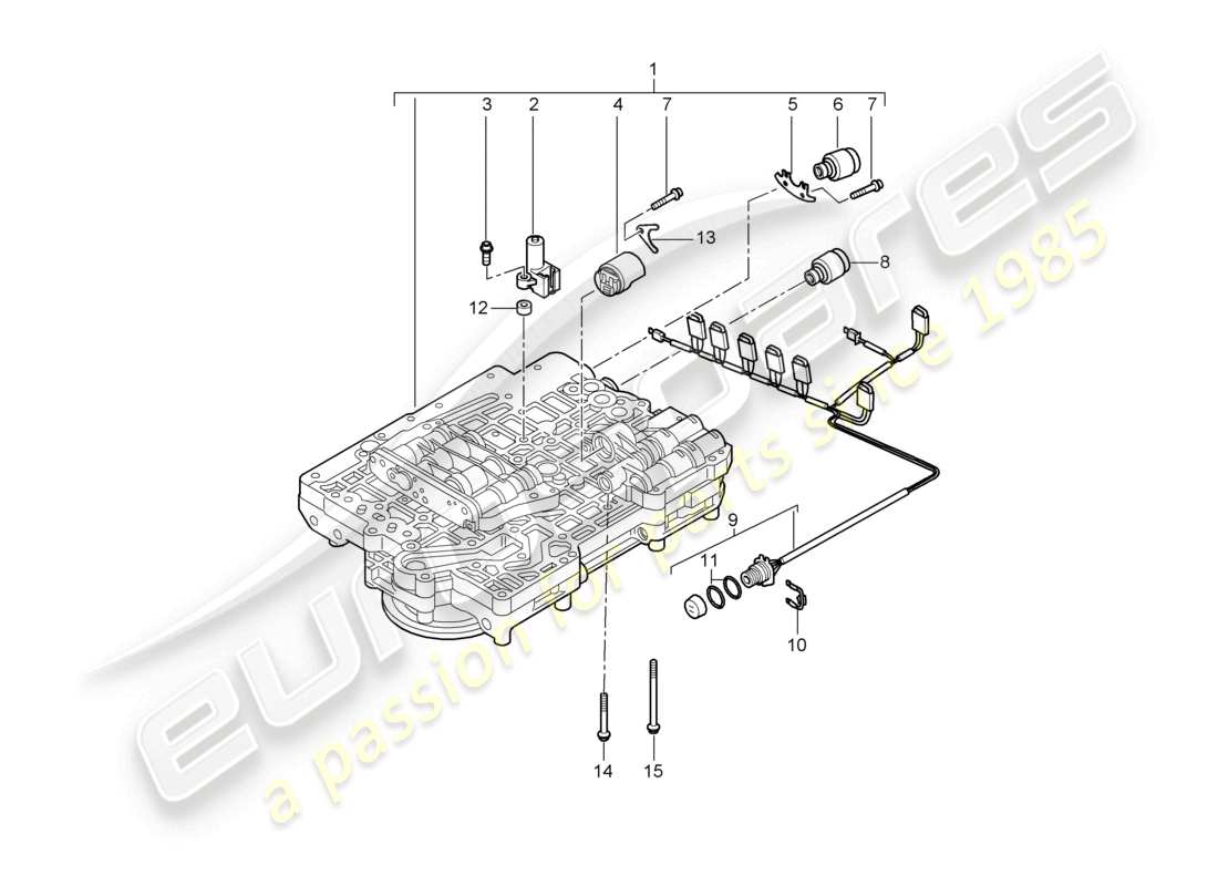 a part diagram from the porsche boxster parts catalogue