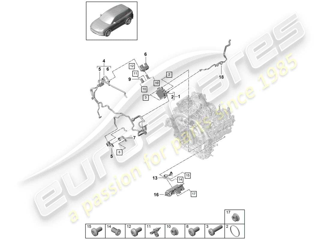 part diagram containing part number pab13105510