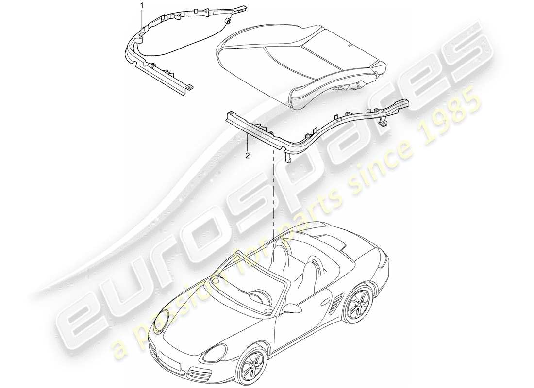 a part diagram from the porsche 2006 (987 boxster) parts catalogue