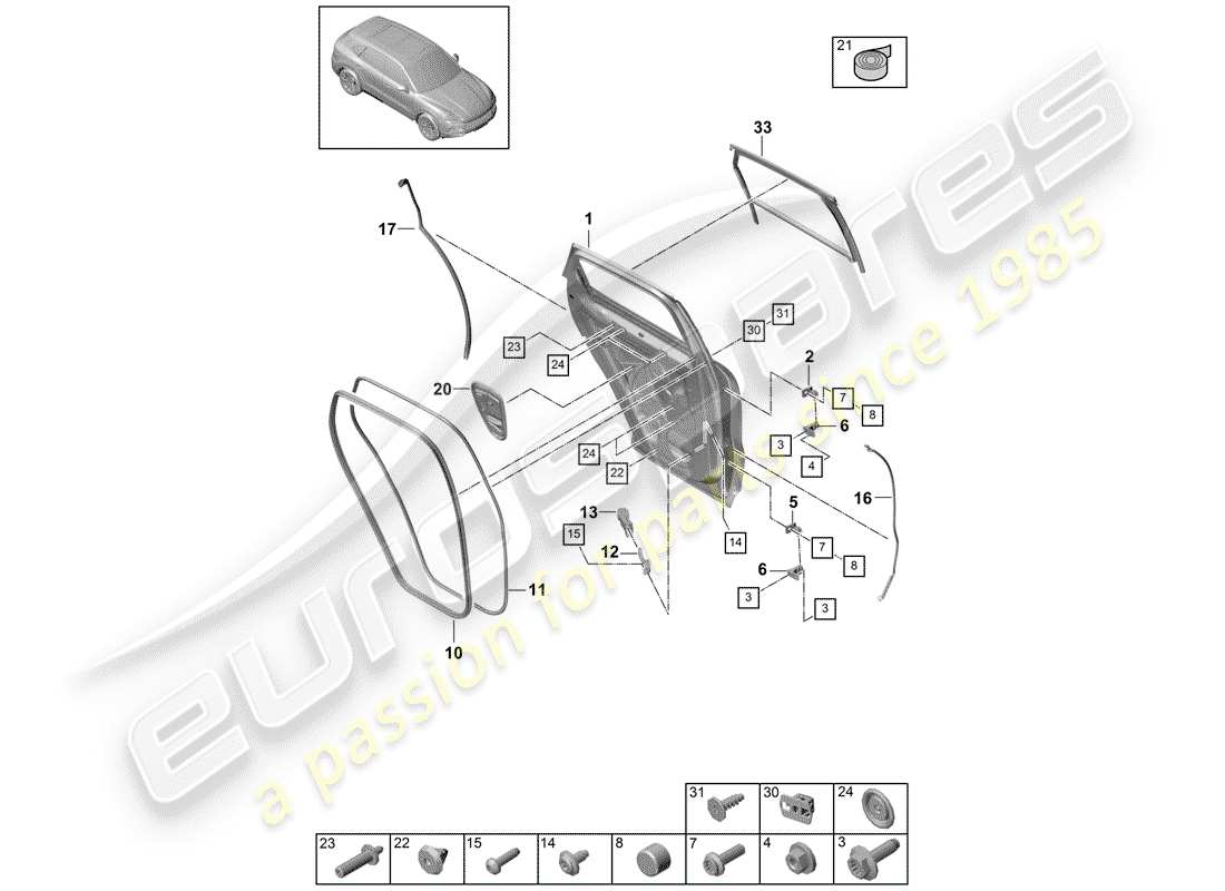part diagram containing part number 95883140400