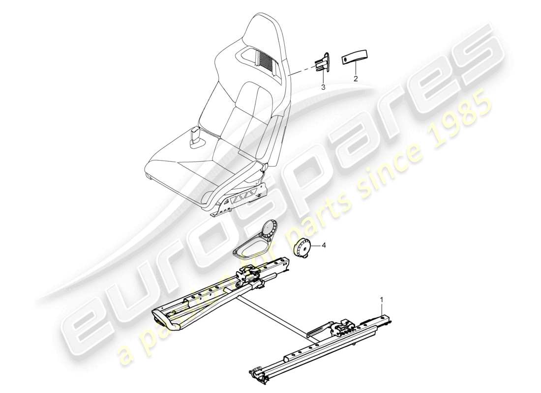 a part diagram from the porsche 2008 (987 boxster) parts catalogue