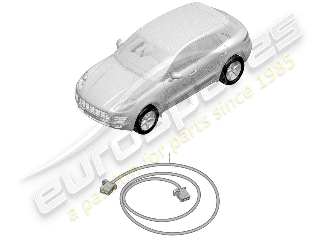porsche 2014 (macan) light fibre optic part diagram