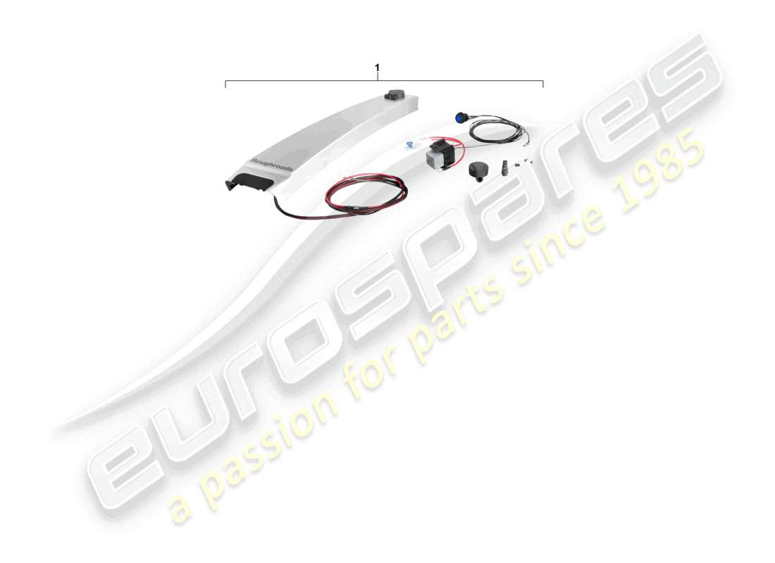 porsche 2010 (cayenne e1 9pa) wiring harness for 9pa1 voltage supply left lhd roof cayenne part diagram