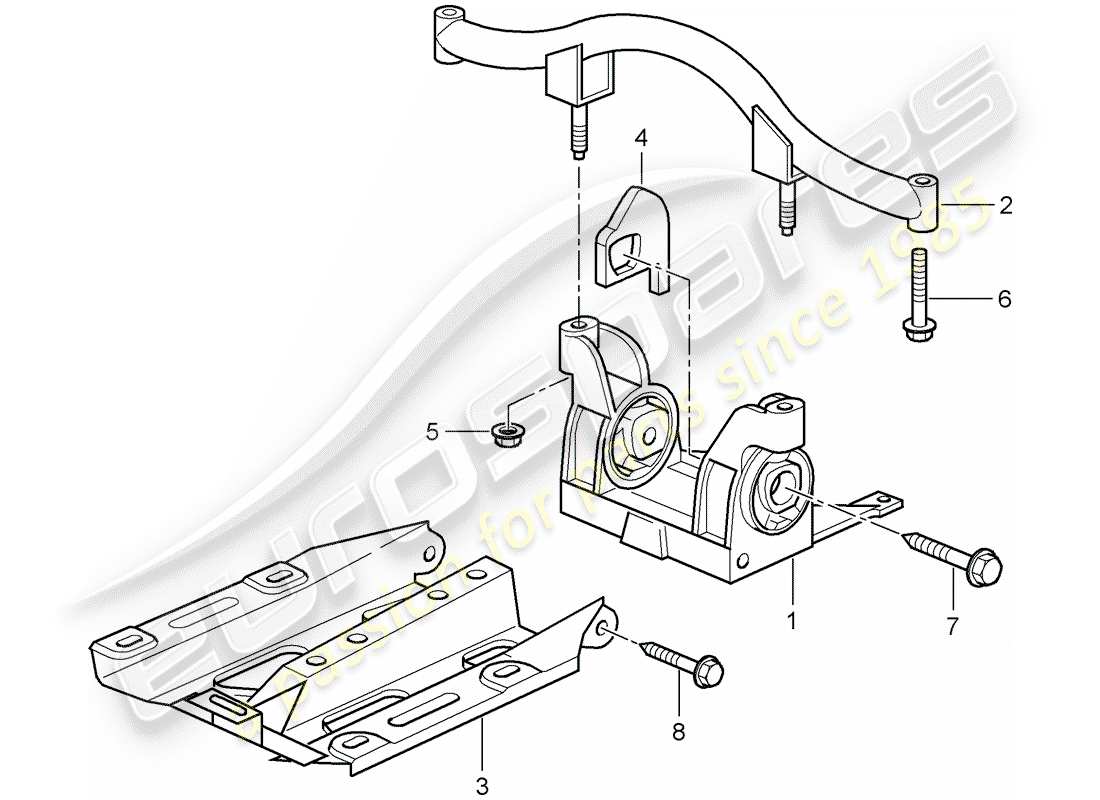 porsche 2008 (997-1 gt3) transmission suspension part diagram