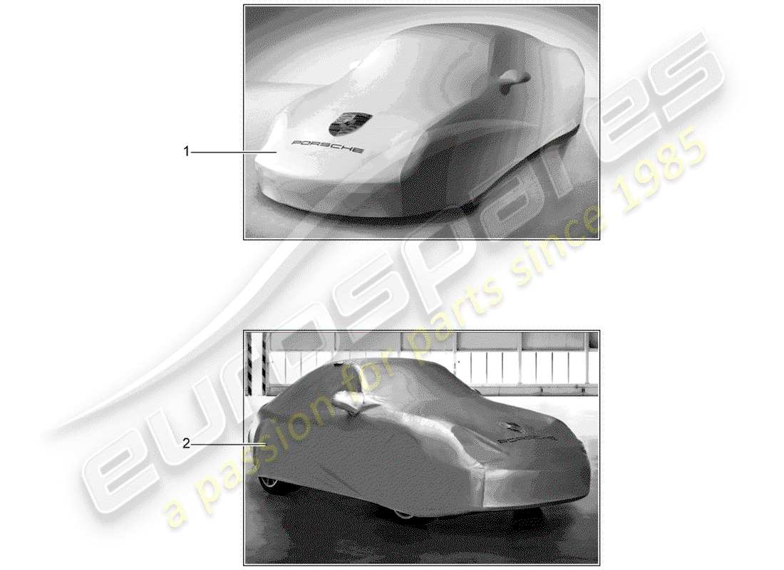 porsche 2009 (tequipment) cover part diagram