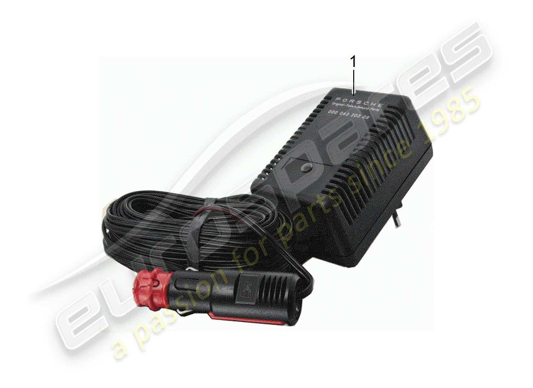 porsche 2011 (accessories) charger - 6 volt part diagram