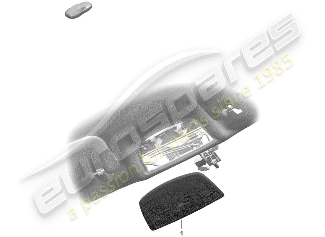 porsche 2020 (718 boxster spyder) bracket parts diagram