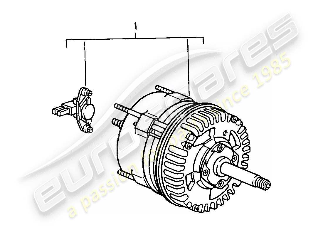 porsche 2008 (refurbished and exchange catalogue) alternator part diagram