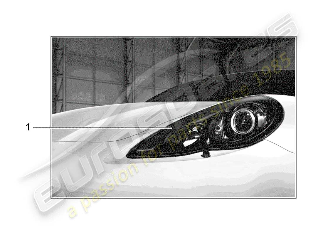 porsche 2013 (tequipment panamera) led headlights (pdls), part diagram