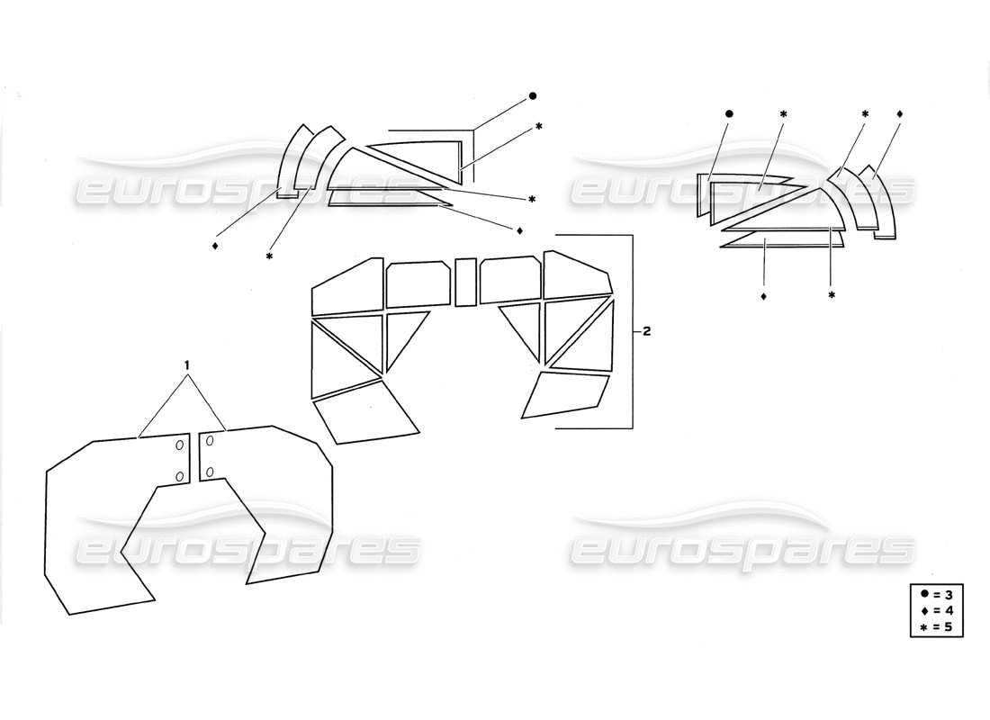 lamborghini diablo gt (1999) passenger compartment parts diagram