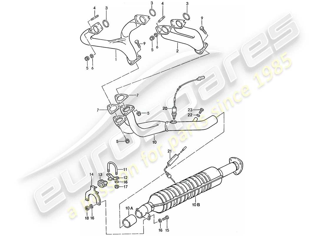 VIEW PARTS DIAGRAMS FROM THE PORSCHE 944 PARTS CATALOGUE a part diagram from the porsche 944 parts catalogue