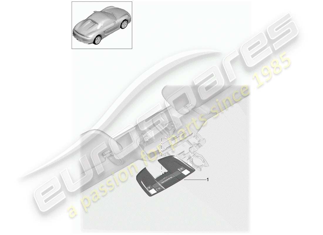 a part diagram from the porsche boxster parts catalogue