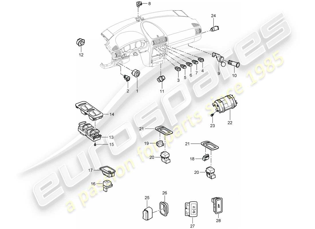 part diagram containing part number 95561325101