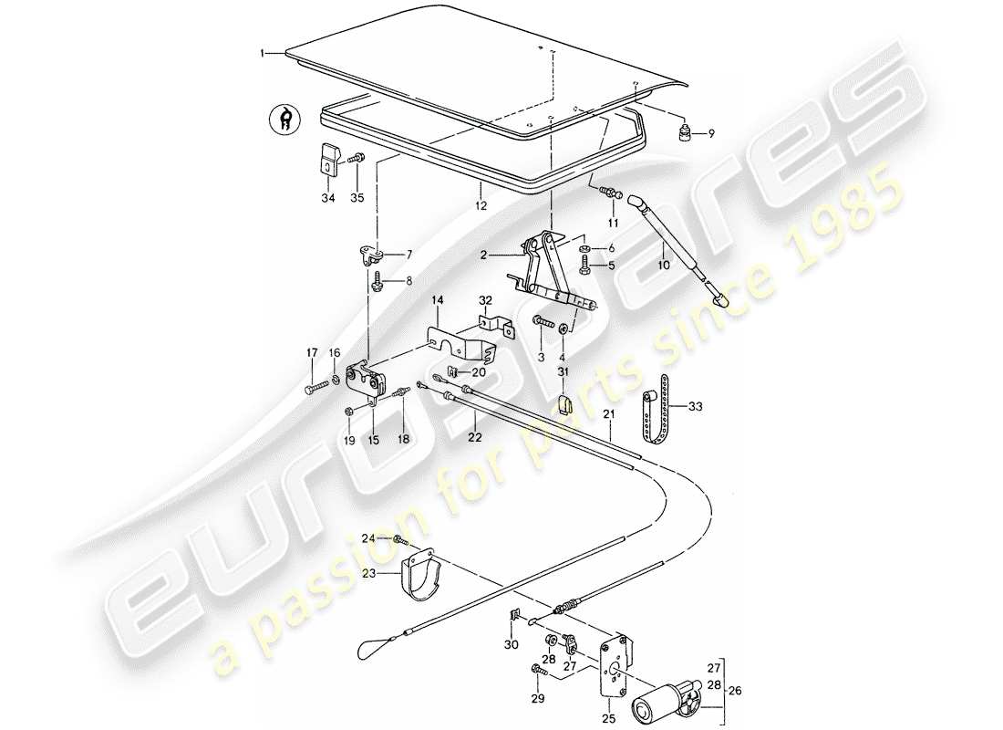 a part diagram from the porsche 1994 (968) parts catalogue