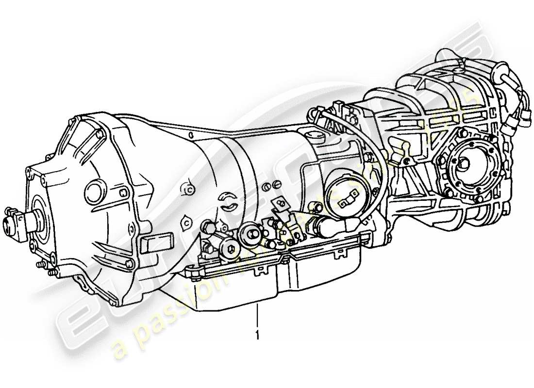 a part diagram from the porsche 1995 (refurbished and exchange catalogue) parts catalogue