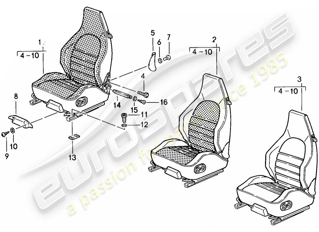 a part diagram from the porsche 1984 (911) parts catalogue