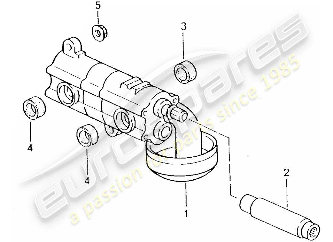 a part diagram from the porsche 2002 (996 gt3) parts catalogue