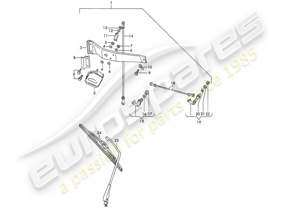 a part diagram from the porsche 1966 (911/912) parts catalogue