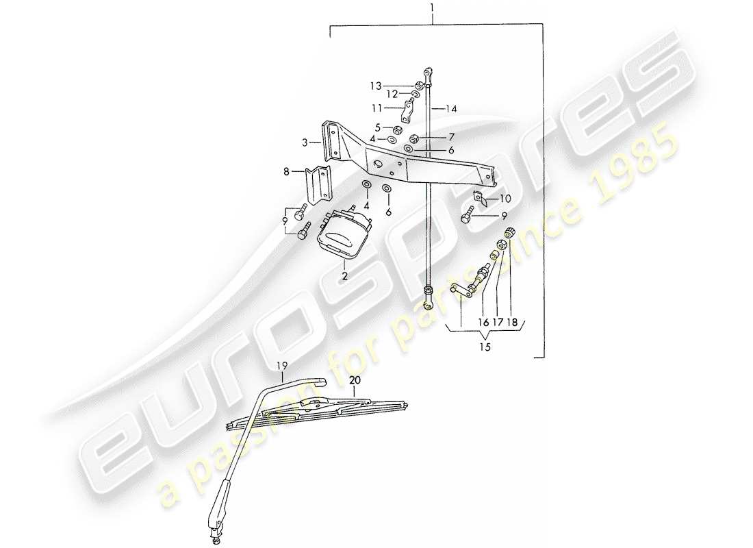 a part diagram from the porsche 1967 (911/912) parts catalogue