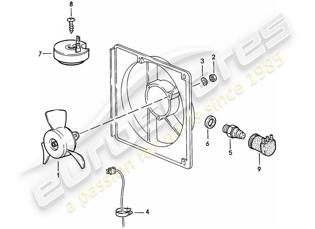 a part diagram from the porsche 1982 (944) parts catalogue