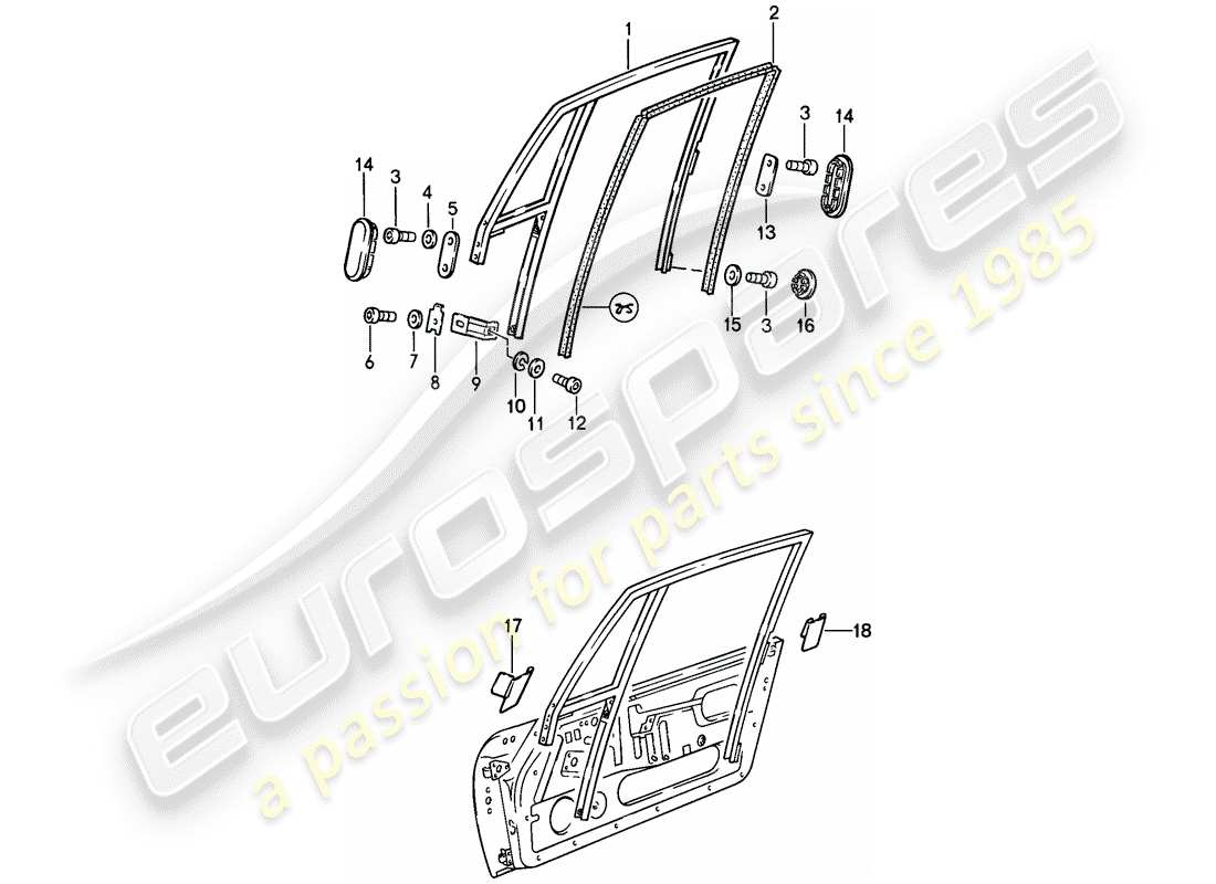 a part diagram from the porsche 1987 (911) parts catalogue